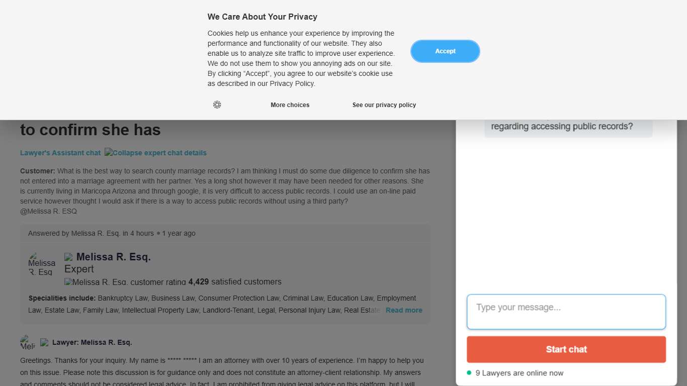 What is the best way to search county marriage records? I am thinking I must do some due diligence to confirm she has